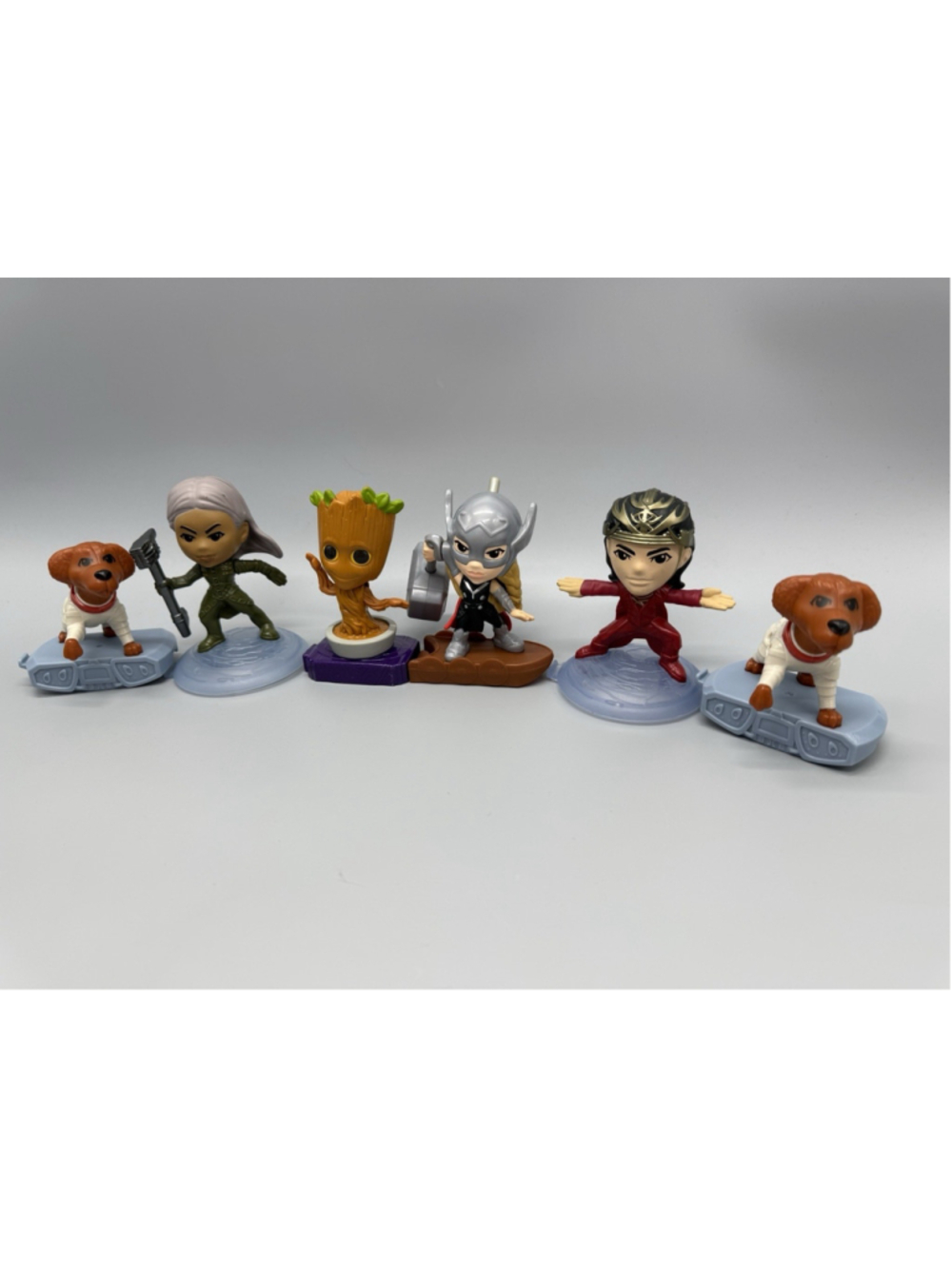 McDonald's Marvel Happy Meal Toys Lot of 6 Thor Groot Cosmo Kingo Marvels MCU